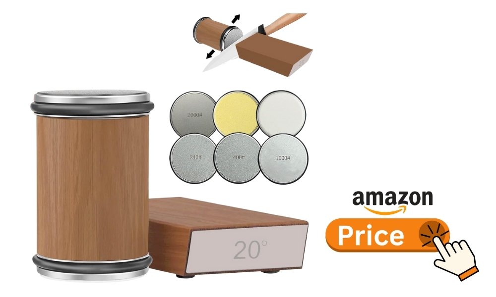 Rolling Knife Sharpener Kit with 4 Diamond & 2 Corundum Discs Review