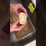 Lemon juice with coarse salt
