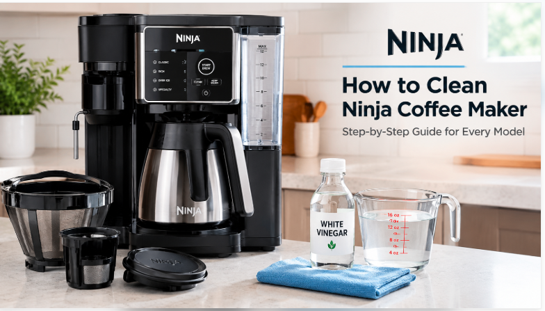 how to c lean ninja coffee maker? step by step guide